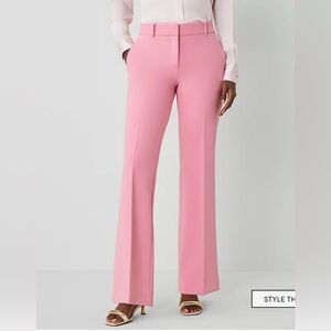 Ann Taylor The Jayne Trouser Pink Mid Rise Career Pants NWT Size 6 Petite